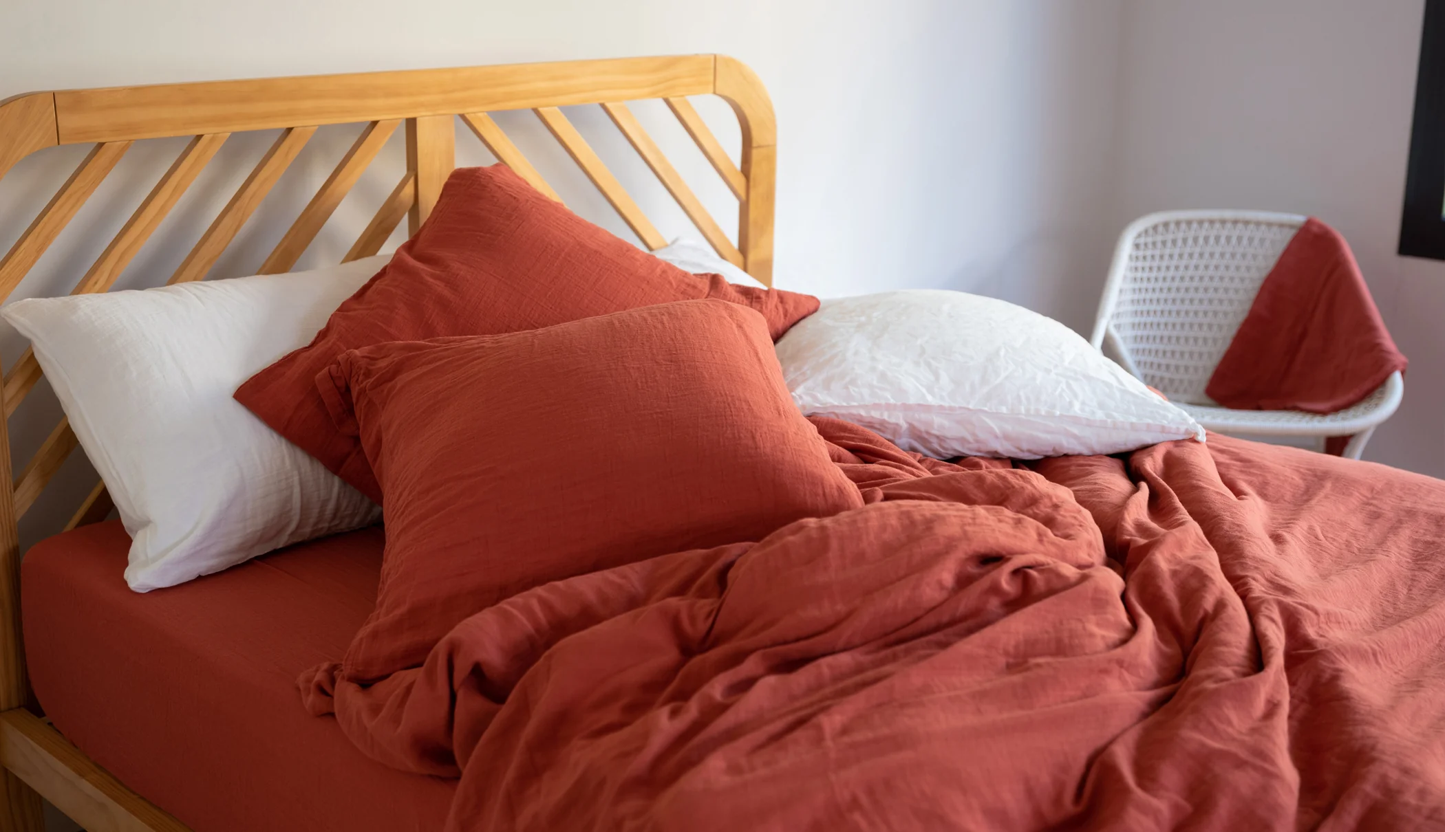 Drap plat gaze de coton - Image 4